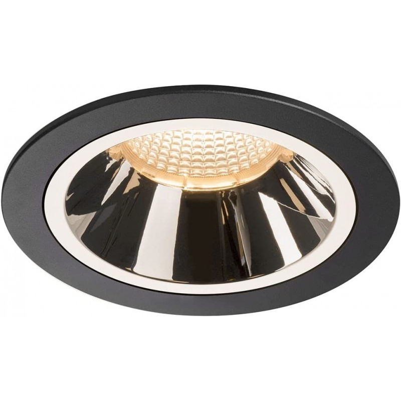 162,95 € Spedizione Gratuita | Illuminazione da incasso 25W 13×13 cm. LED regolabile in posizione Policarbonato. Colore nero