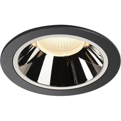Illuminazione da incasso 37W Forma Rotonda 16×16 cm. LED regolabile in posizione Sala da pranzo, camera da letto e atrio. Stile moderno. Policarbonato. Colore nero