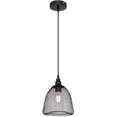 Lampada a sospensione Forma Conica 42×39 cm. Soggiorno, camera da letto e atrio. Metallo. Colore nero