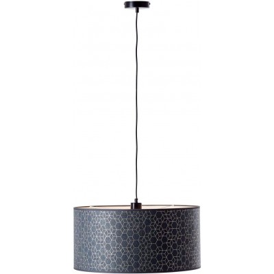 Lámpara colgante 40W Forma Cilíndrica 118 cm. Comedor, dormitorio y vestíbulo. Estilo moderno. Metal. Color negro