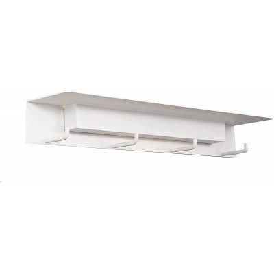 Aplique de pared interior 9W 60×13 cm. LED con perchero Acrílico. Color blanco