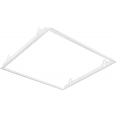 89,95 € Envío gratis | Accesorios de iluminación Forma Cuadrada 63×63 cm. Complemento para lámpara de techo Salón, comedor y vestíbulo. Aluminio. Color blanco