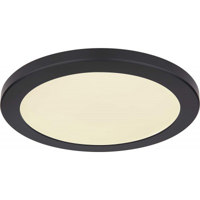 89,95 € Free Shipping | Indoor ceiling light 24W Round Shape 2 cm. LED Living room, dining room and bedroom. PMMA. Black Color