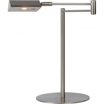 166,95 € Free Shipping | Desk lamp 9W 3000K Warm light. 38×20 cm. Articulable Living room, bedroom and lobby. Classic Style. Metal casting. Plated chrome Color
