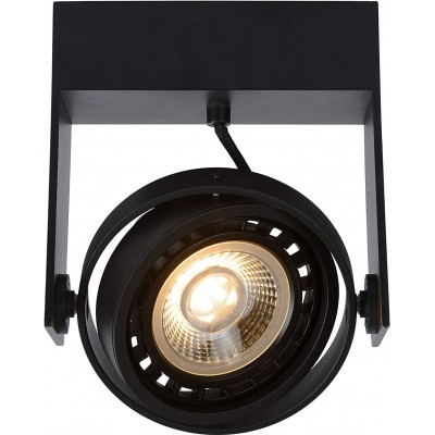 145,95 € Envoi gratuit | Projecteur d'intérieur 12W 16×16 cm. Ajustable Aluminium. Couleur noir