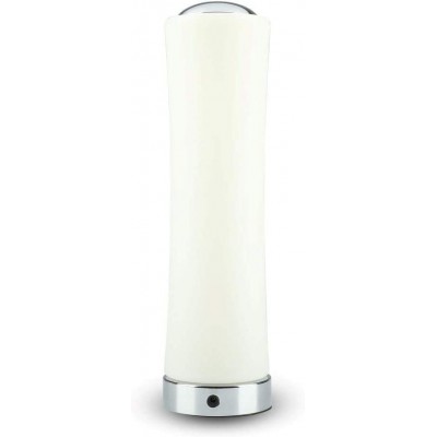 107,95 € Envio grátis | Lâmpada de mesa Forma Cilíndrica LED regulável por toque Sala de jantar, quarto e salão. Estilo moderno. PMMA. Cor branco