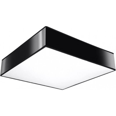 99,95 € Free Shipping | Indoor ceiling light Square Shape 26×26 cm. LED Living room, dining room and lobby. Modern Style. PMMA. Black Color