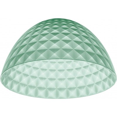 113,95 € Free Shipping | Lighting fixtures Spherical Shape 44×44 cm. Lamp screen Living room, dining room and bedroom. PMMA. Green Color