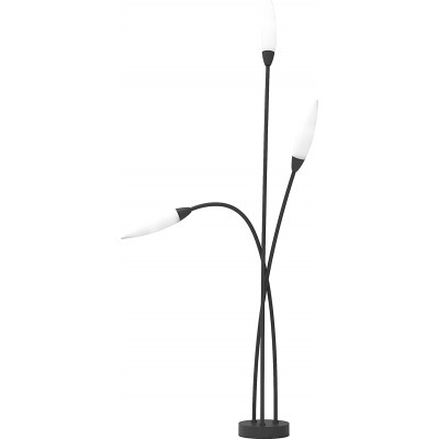 109,95 € Free Shipping | Outdoor lamp 113×48 cm. 3 points of light. floor lighting Aluminum and polycarbonate. Black Color