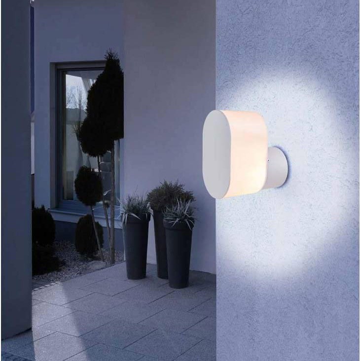 87,95 € Envio grátis | Aplique de parede ao ar livre 60W 45×45 cm. Alumínio e pmma. Cor branco