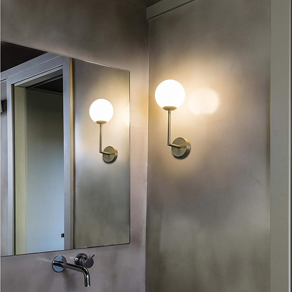 91,95 € Kostenloser Versand | Innenwandleuchte 6W 32×15 cm. Metall und glas. Golden Farbe
