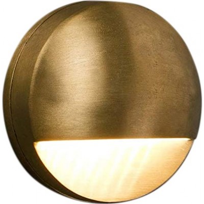 129,95 € Free Shipping | Indoor wall light 6W Round Shape Living room, dining room and bedroom. Modern Style. Brass. Brass Color