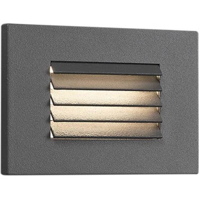 71,95 € Free Shipping | Recessed lighting 5W Rectangular Shape 108×75 cm. LED Living room, bedroom and lobby. Aluminum. Gray Color