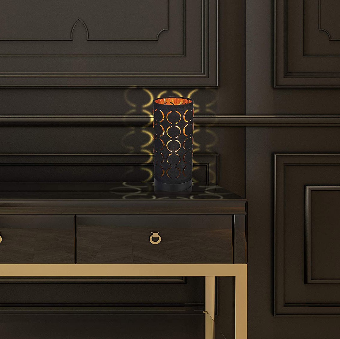 88,95 € Spedizione Gratuita | Lampada da tavolo 40W Ø 5 cm. Tulipano Metallo e tessile. Colore nero