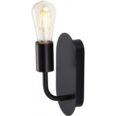 Indoor wall light 24W 23×17 cm. Living room, dining room and bedroom. Steel and Aluminum. Black Color