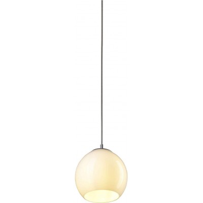 145,95 € Free Shipping | Hanging lamp 60W Spherical Shape 29×29 cm. LED Living room, dining room and lobby. Modern and cool Style. Steel and Glass. White Color