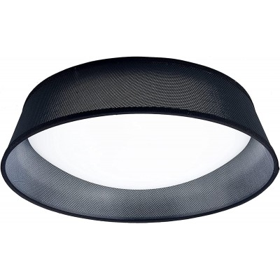 137,95 € Free Shipping | Indoor ceiling light 20W Round Shape Ø 45 cm. Living room, dining room and bedroom. Nordic Style. Steel, Stainless steel and Wood. Black Color