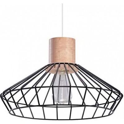 105,95 € Free Shipping | Hanging lamp 100×37 cm. Living room, bedroom and lobby. Classic Style. Steel and Wood. Black Color