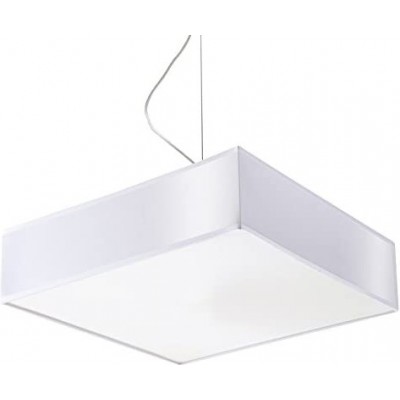 173,95 € Free Shipping | Hanging lamp 60W Square Shape 85×35 cm. LED Living room, dining room and lobby. Modern Style. Polycarbonate. White Color