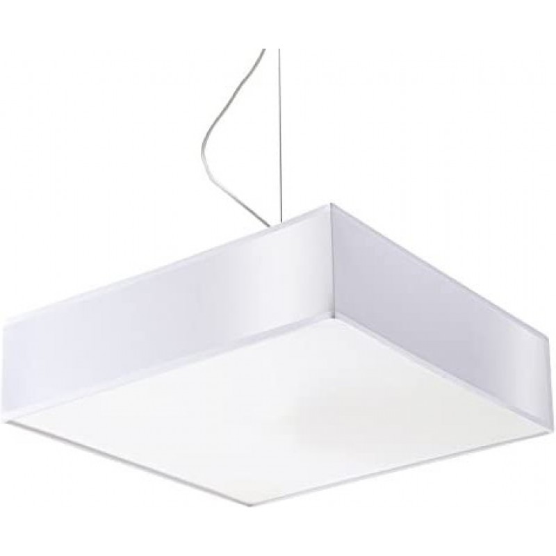 173,95 € Envío gratis | Lámpara colgante 60W Forma Cuadrada 85×35 cm. LED Salón, comedor y vestíbulo. Estilo moderno. Policarbonato. Color blanco