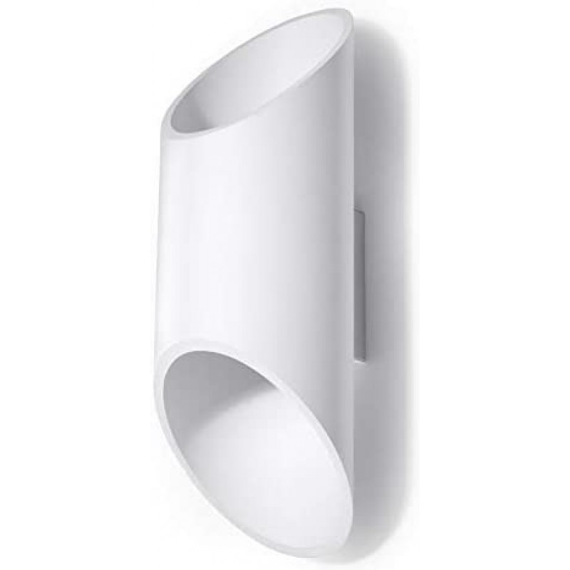 63,95 € Free Shipping | Indoor wall light 40W Cylindrical Shape 30×12 cm. Bidirectional light Dining room, bedroom and lobby. Aluminum. White Color