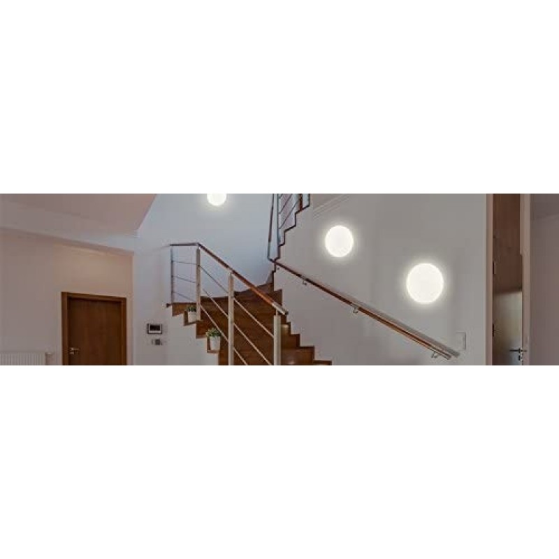 92,95 € Free Shipping | Indoor ceiling light 20W Round Shape 28×28 cm. Dining room, bedroom and lobby. Classic Style. Aluminum. White Color