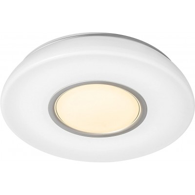 室内顶灯 30W 圆形的 形状 48×9 cm. LED。遥控 客厅, 饭厅 和 大堂设施. 金属. 白色的 颜色