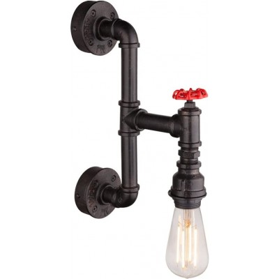 123,95 € Spedizione Gratuita | Lampada da parete per interni 60W 36×23 cm. Metallo. Colore nero