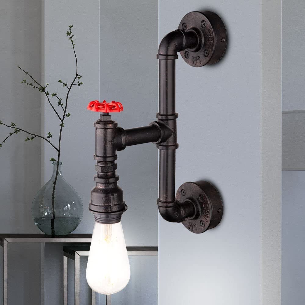 123,95 € Envío gratis | Aplique de pared interior 60W 36×23 cm. Metal. Color negro