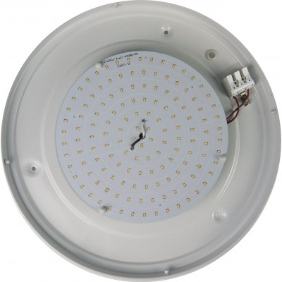 屋内埋め込み式照明 円形 形状 25×25 cm. LED リビングルーム, ダイニングルーム そして ベッドルーム. 結晶 そして 金属. 白い カラー