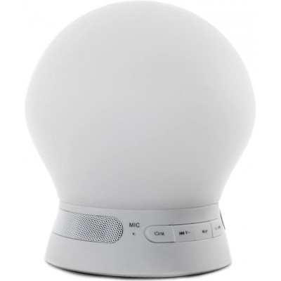 Table lamp 3W 6500K Cold light. Spherical Shape 16×15 cm. Music Dining room, bedroom and lobby. Classic Style. PMMA. White Color