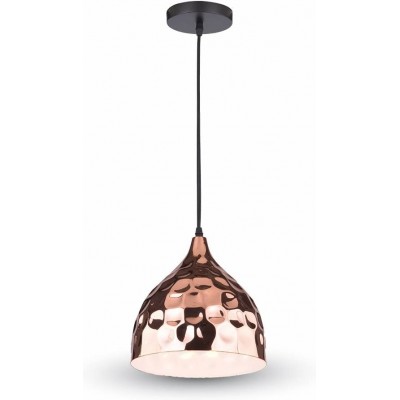 Lámpara colgante 60W Forma Esférica 100×23 cm. Comedor, dormitorio y vestíbulo. PMMA. Color cobre