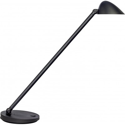 Lampada da scrivania 7W Forma Estesa 52×15 cm. LED articolabile Soggiorno, camera da letto e atrio. Stile moderno e industriale. PMMA. Colore nero