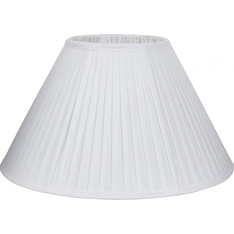 74,95 € Free Shipping | Lamp shade Conical Shape 40×40 cm. Living room, dining room and lobby. Classic Style. Textile. White Color