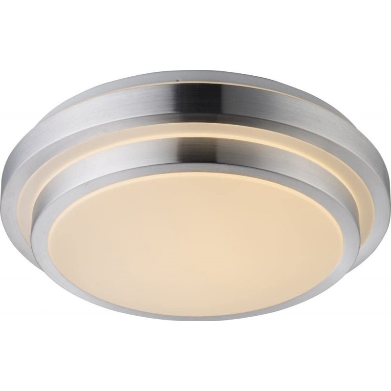 72,95 € Free Shipping | Indoor ceiling light 24W Round Shape 41×41 cm. Dining room, bedroom and lobby. Modern Style. PMMA. Gray Color