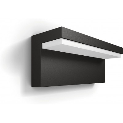 Aplique de pared exterior Philips 35W 22×9 cm. Metal. Color negro