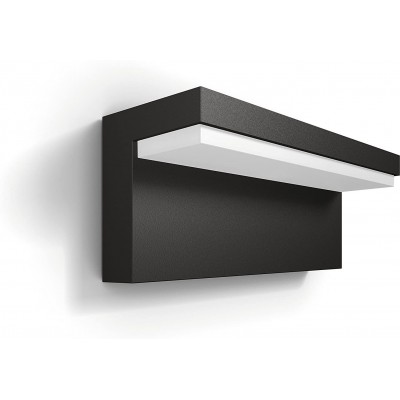 81,95 € Free Shipping | Outdoor wall light Philips 35W Rectangular Shape 22×9 cm. Terrace, garden and public space. Metal casting. Black Color