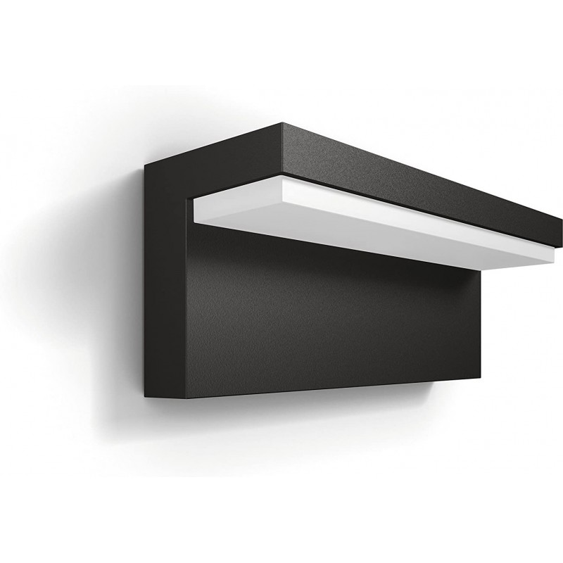77,95 € Envio grátis | Aplique de parede ao ar livre Philips 35W 22×9 cm. Metais. Cor preto