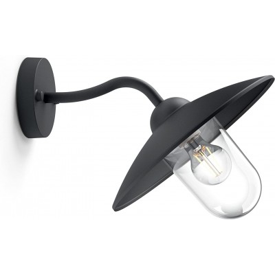 72,95 € Free Shipping | Outdoor wall light Philips 60W 37×30 cm. Aluminum and metal casting. Black Color