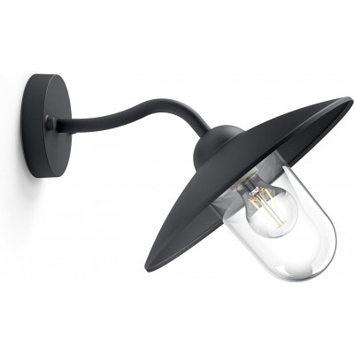 75,95 € Free Shipping | Outdoor wall light Philips 60W Round Shape 37×30 cm. Hall. Aluminum and Metal casting. Black Color