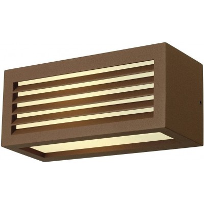 97,95 € Free Shipping | Outdoor wall light 18W Rectangular Shape 27×13 cm. LED Terrace, garden and public space. Acrylic and Aluminum. Oxide Color
