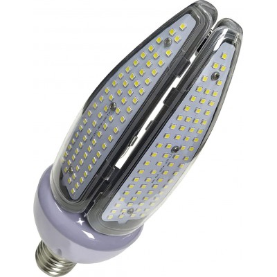 Светодиодная лампа 60W E40 LED 6500K Холодный свет. Цилиндрический Форма 26×9 cm. Терраса, сад и публичное место. Алюминий. Серый Цвет