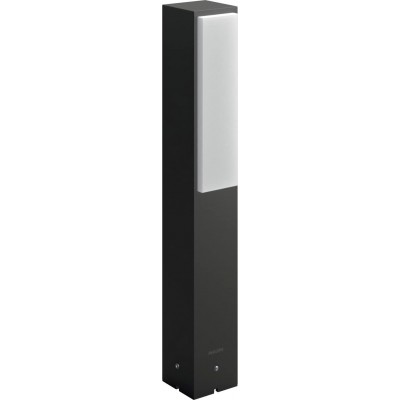 Luminous beacon Philips 9W 42×8 cm. Standing or wall-mounted LED Aluminum and metal casting. Black Color