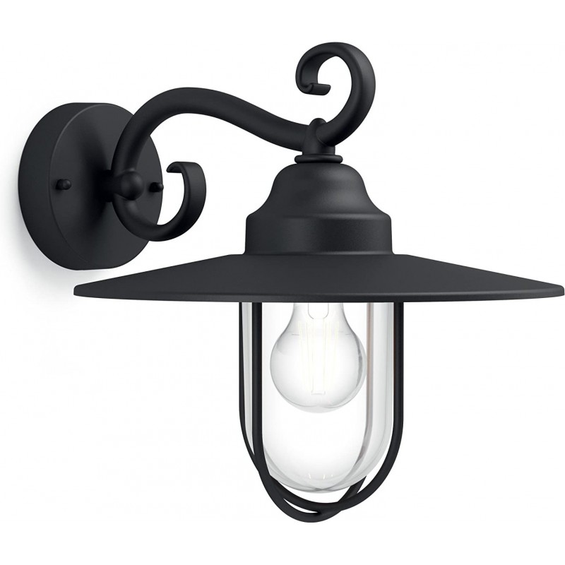 71,95 € Envio grátis | Aplique de parede ao ar livre Philips 60W 36×30 cm. Alumínio. Cor preto