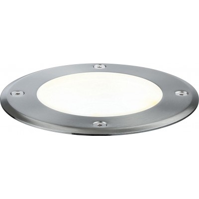 地下照明 6W 3000K 暖かい光. 円形 形状 15×14 cm. 調整可能なフロア LED ダイニングルーム, ベッドルーム そして ロビー. 金属. 銀 カラー