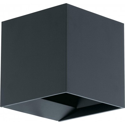 79,95 € Envoi gratuit | Applique murale d'extérieur Eglo 11×11 cm. 2 points lumineux LED bidirectionnels Aluminium. Couleur anthracite