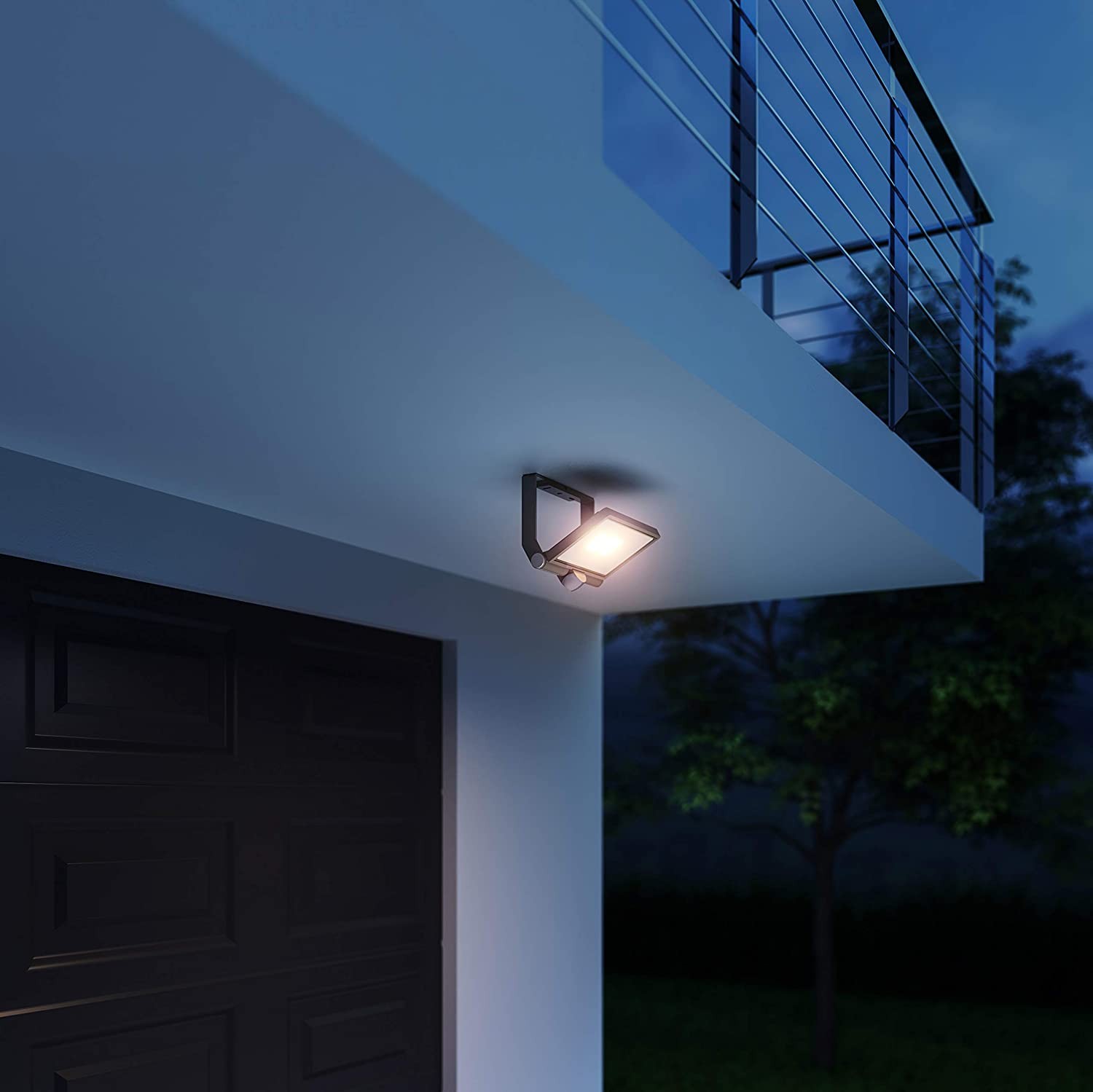 99,95 € 免费送货 | 洪水和聚光灯 43W 26×22 cm. LED 铝. 白色的 颜色