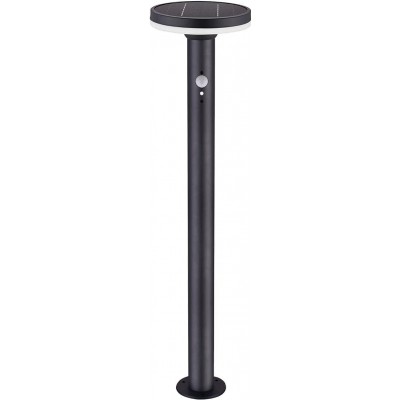 75,95 € Free Shipping | Luminous beacon Cylindrical Shape 45×16 cm. Solar recharge Terrace, garden and public space. Steel. Black Color