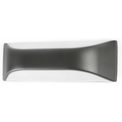 Outdoor wall light 15W Rectangular Shape 29×10 cm. Terrace, garden and public space. ABS, Metal casting and Polycarbonate. Gray Color