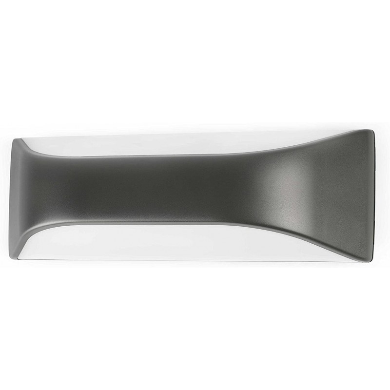 63,95 € Free Shipping | Outdoor wall light 15W Rectangular Shape 29×10 cm. Terrace, garden and public space. ABS, Metal casting and Polycarbonate. Gray Color
